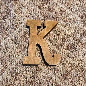 🌼Wooden letter K